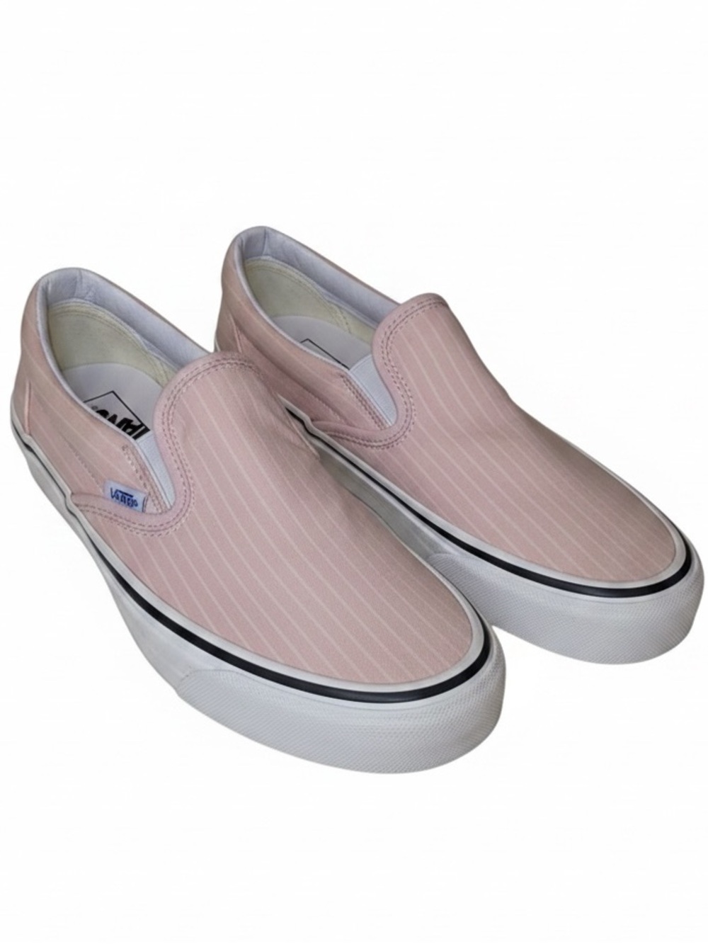 VANS 98 Anaheim Factory Classic Slip On Skateboarding Shoe Stripes Pink Size 9.5